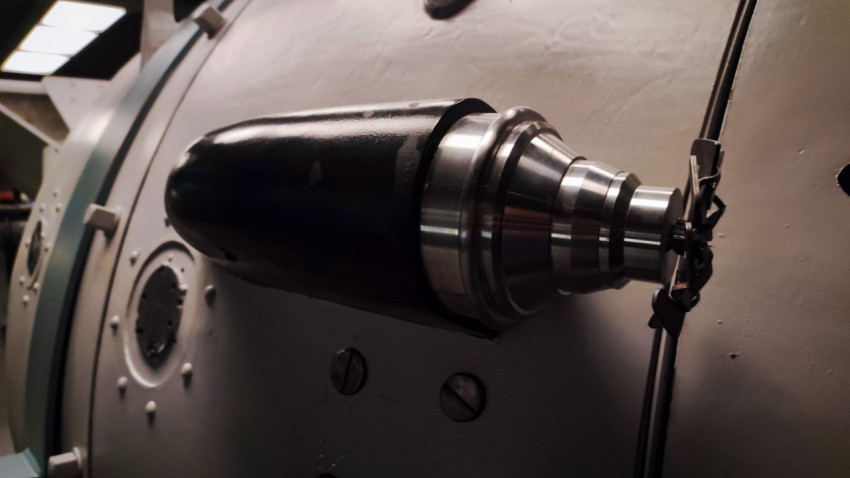 Технологический узел макета РДС-1 в экспозиции павильона «Атом»