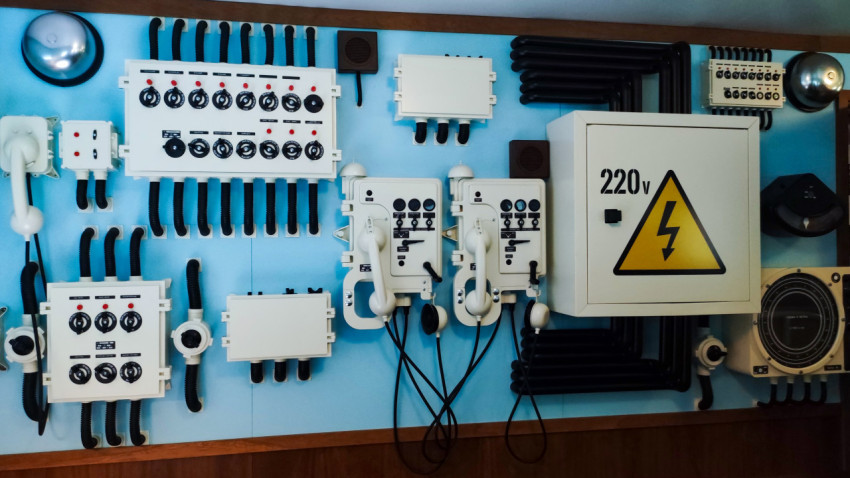 Судовые панели управления и электрооборудование в павильоне «АТОМ»