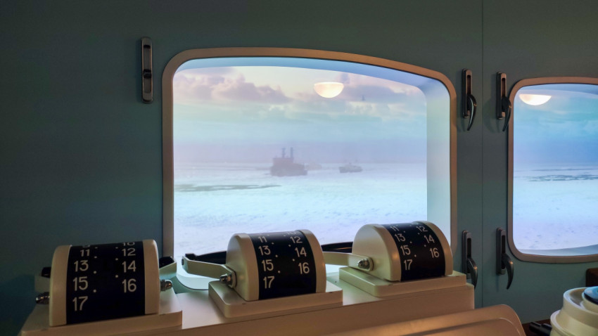 Симулятор арктического пейзажа в павильоне «АТОМ» на ВДНХ