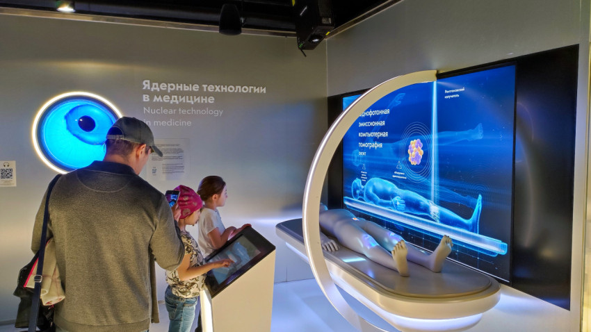 Интерактивная зона «Ядерные технологии в медицине» в павильоне «Атом»