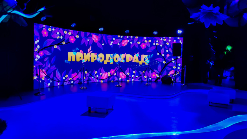 Экранная зона «Природоград» с интерактивным оформлением