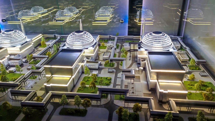 Макет перспективной атомной станции мощностью 4800 МВт