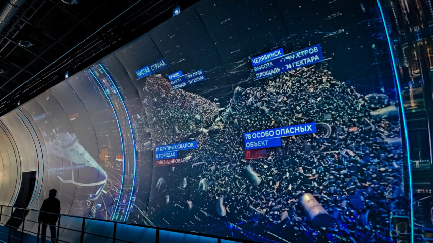 Мультимедийная визуализация экологических проектов в галерее «Достижения России»