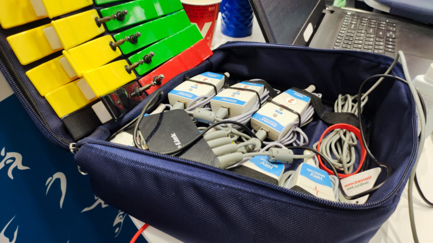 Набор медицинских датчиков в переносном кейсе