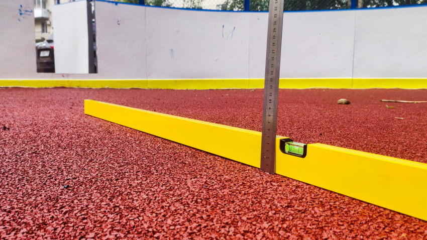 Измерительные инструменты для проверки ровности спортивного покрытия