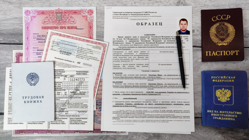 Паспорт СССР и вид на жительство в России среди документов