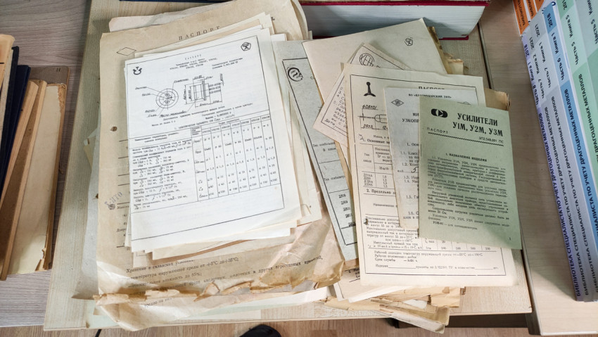 Архивные паспорта и схемы приборов
