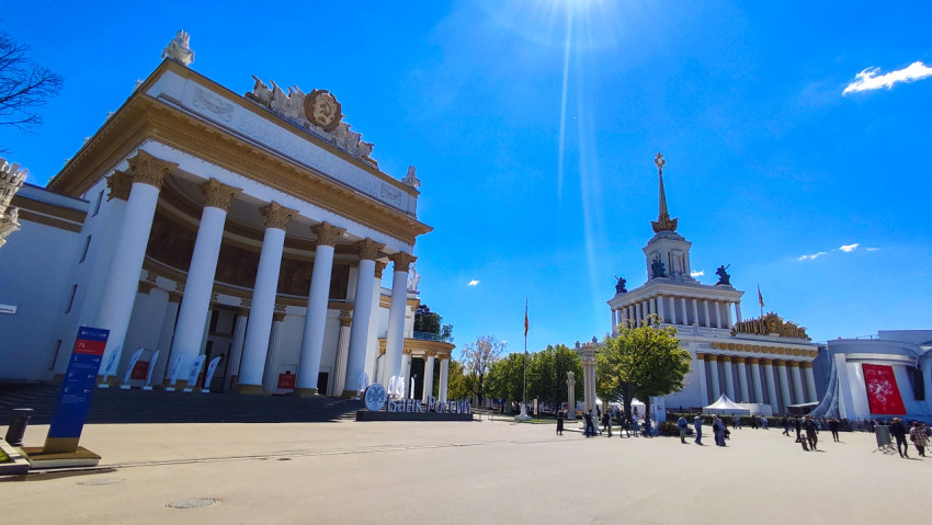 Главный фасад павильона №71 ВДНХ
