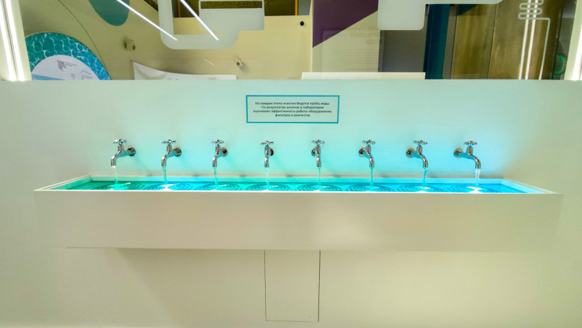 Экспозиция подачи питьевой воды в Музее городского хозяйства Москвы