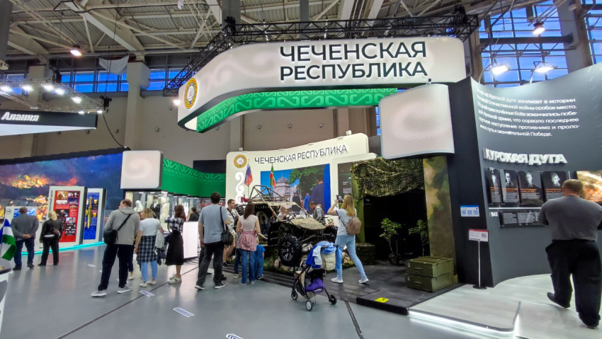 Стенд Чеченской Республики в павильоне №75 выставки-форума «Россия»