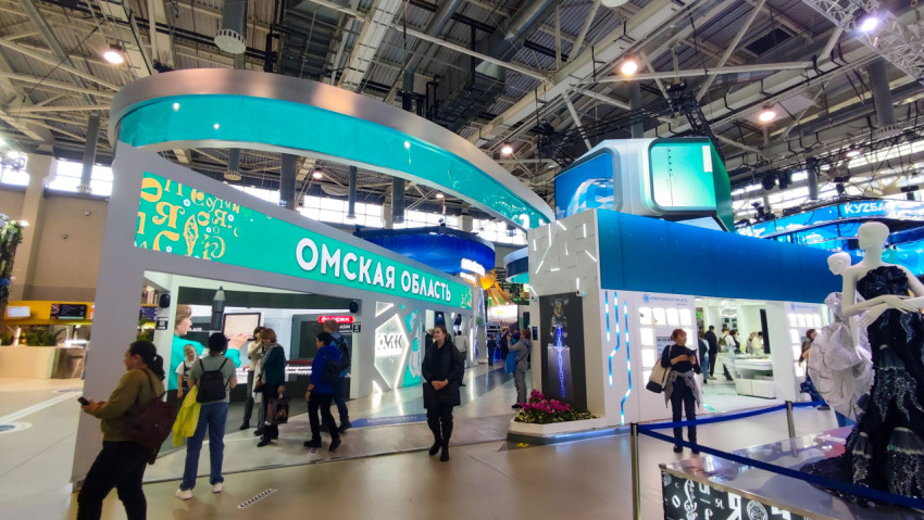 Стенд Омской области на выставке «Россия» на ВДНХ
