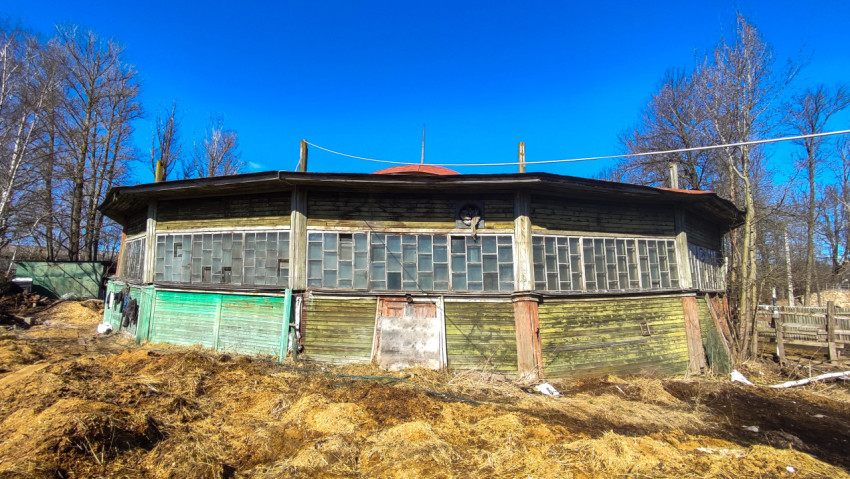Конная арена на природе в окружении природы