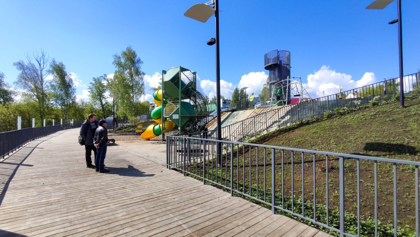 Игровая площадка в Парке Поколений в Самаре