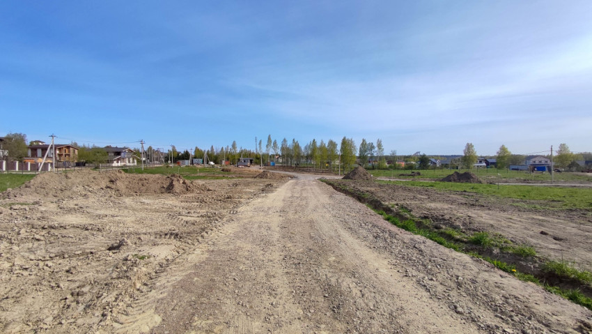 Дорога на строительной площадке
