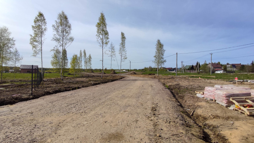 Строительство нового дорожного покрытия в сельской местности