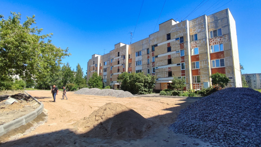 Подготовка двора многоквартирного дома к асфальтированию