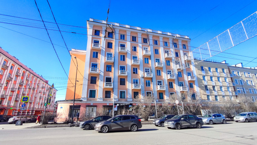 Перспектива фасада капитанского дома на проспекте Ленина 72 в Мурманске