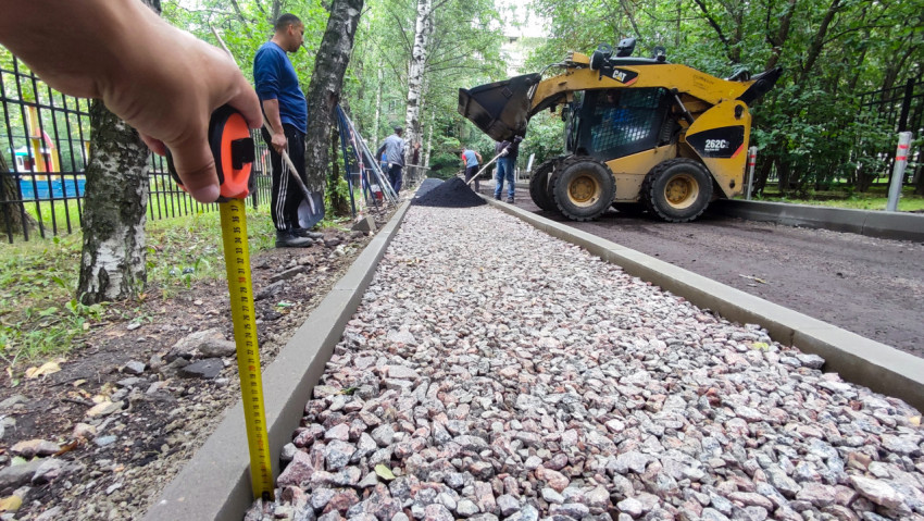 Проверка уровня основания дорожного покрытия