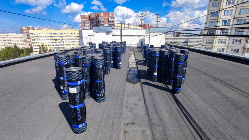 Рулоны «Технониколь Унифлекс» на плоской крыше