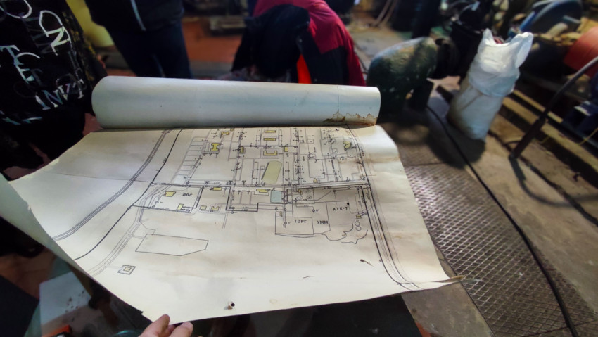 Схема инженерных коммуникаций в производственном помещении