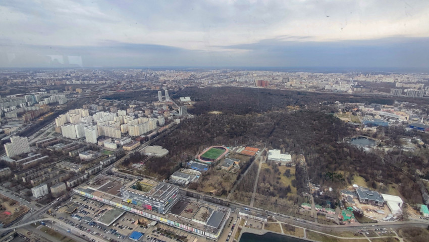 Панорама Москвы с Останкинской башни