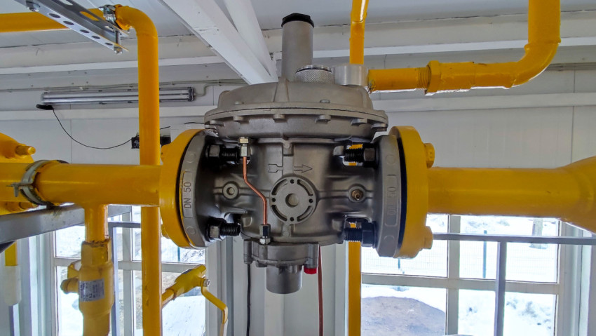 Регулятор давления на газопроводе