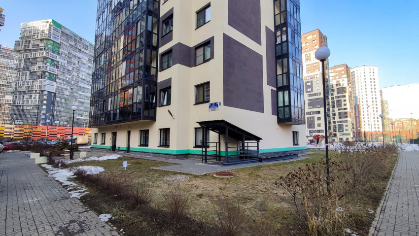 Входная группа жилого дома и дворовое озеленение