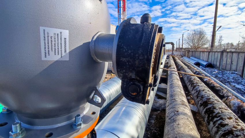 Фланцевое соединение и маркировка на воздушном клапане