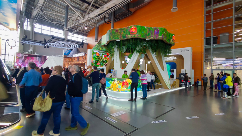 Стенд Липецкой области на выставке «Россия» в павильоне №75 ВДНХ