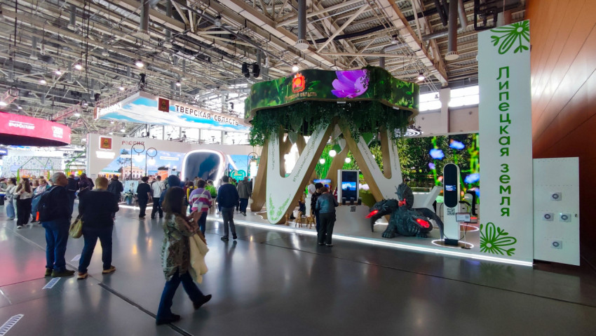 Экспозиция Липецкой области на выставке «Россия» в павильоне №75 ВДНХ