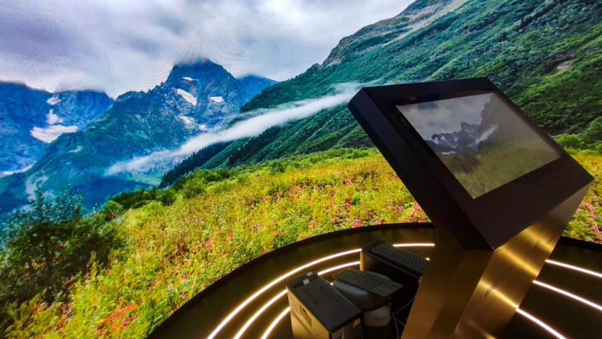 Интерактивная визуализация горных склонов и альпийских лугов