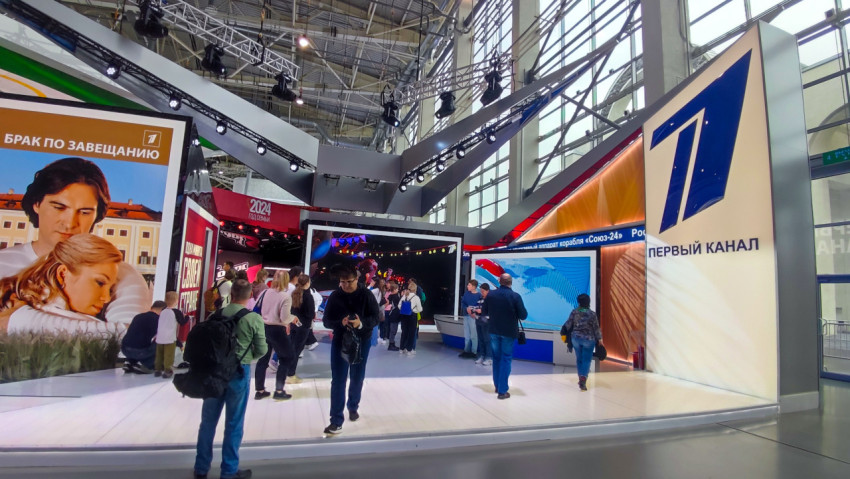 Стенд «Первого канала» на международной выставке «Россия»