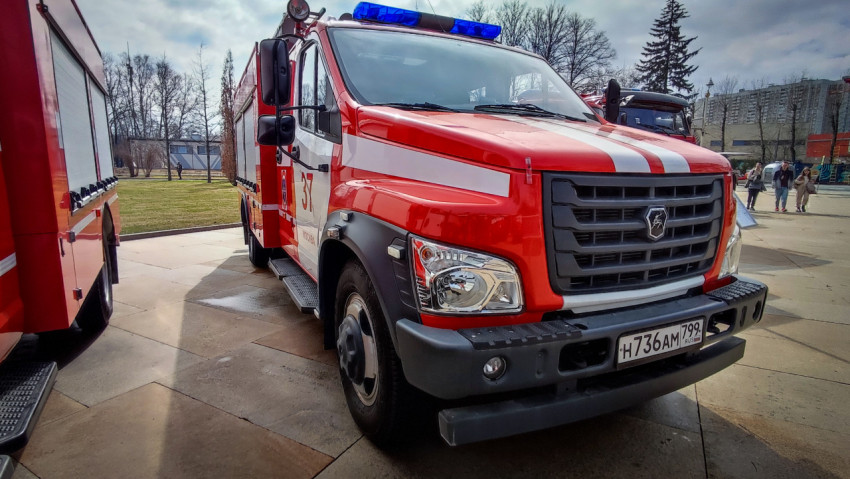 Пожарная автоцистерна ГАЗон Next АЦ 1.6-40 на выставке ВДНХ