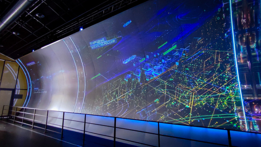 Мультимедийная визуализация природных ресурсов России в галерее «Достижения России»