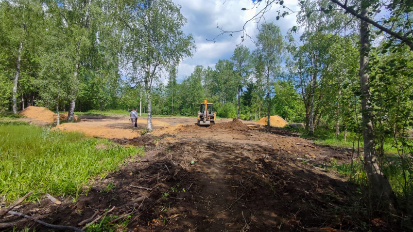 Подготовка территории под благоустройство в лесном массиве