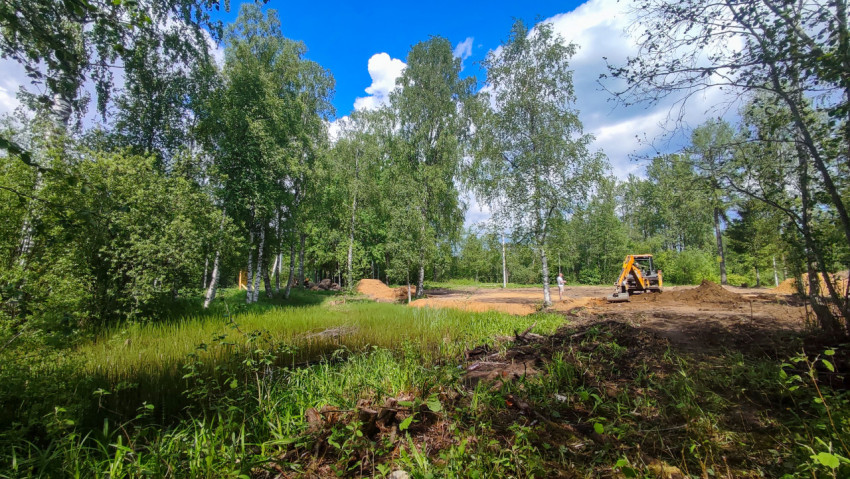 Земляные работы в лесной зоне на этапе благоустройства