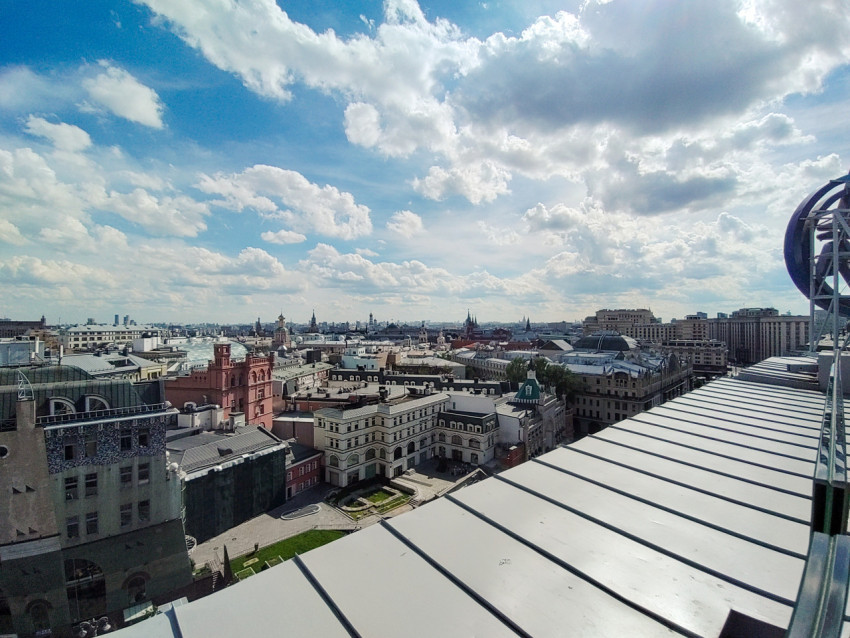 Панорама исторического центра Москвы с высоты