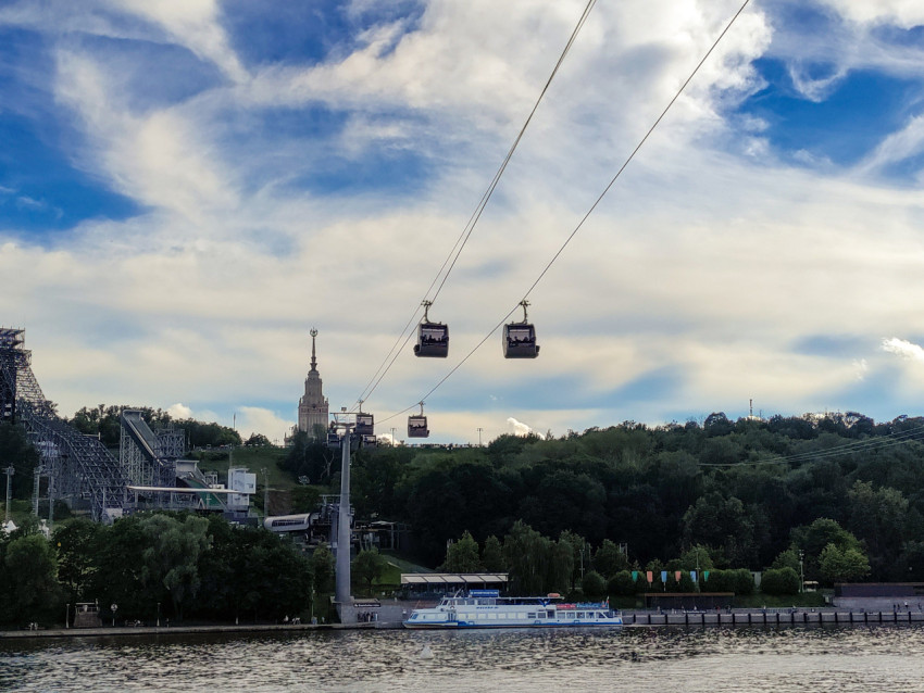 Московская канатная дорога над Москвой-рекой