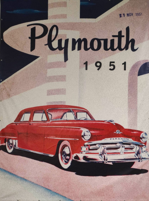 Рекламный плакат Plymouth 1951 года