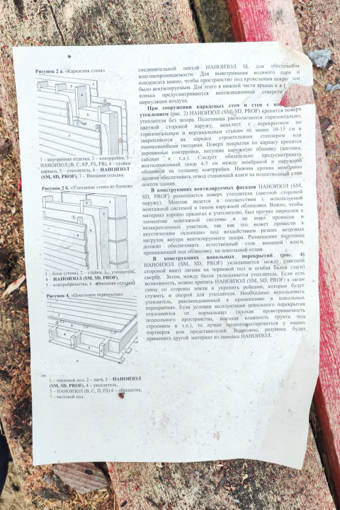 Иллюстрации монтажа мембран в строительной инструкции