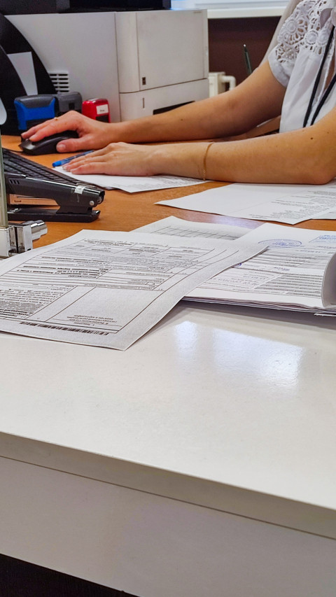 Заполнение документов в окне МФЦ