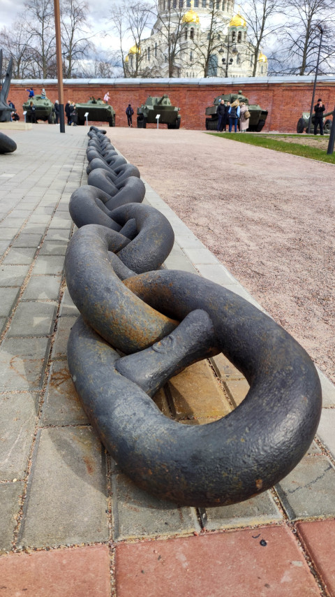 Цепь якоря в парке Патриот