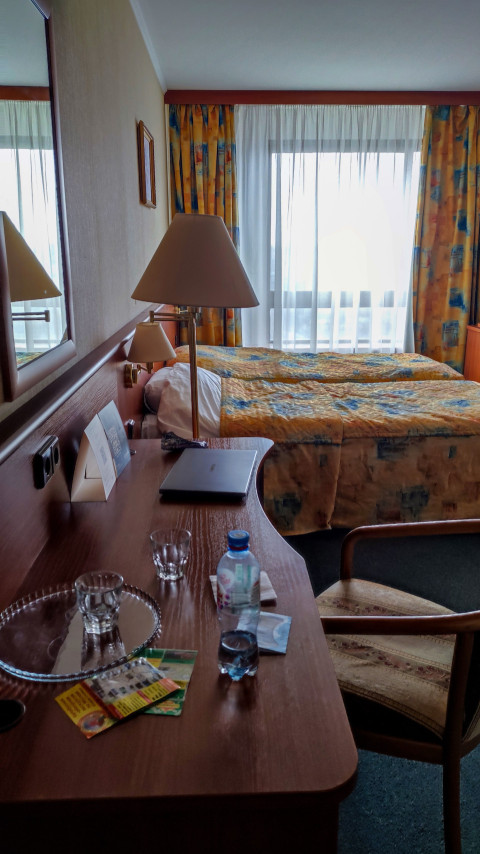 Интерьер номера гостиницы «Космос» в Москве