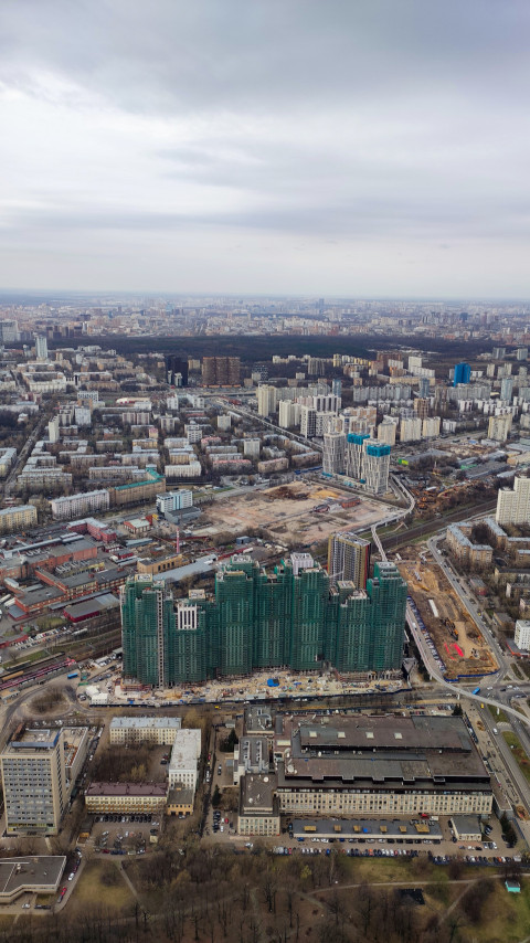Панорама Москвы с верхней смотровой площадки Останкинской башни