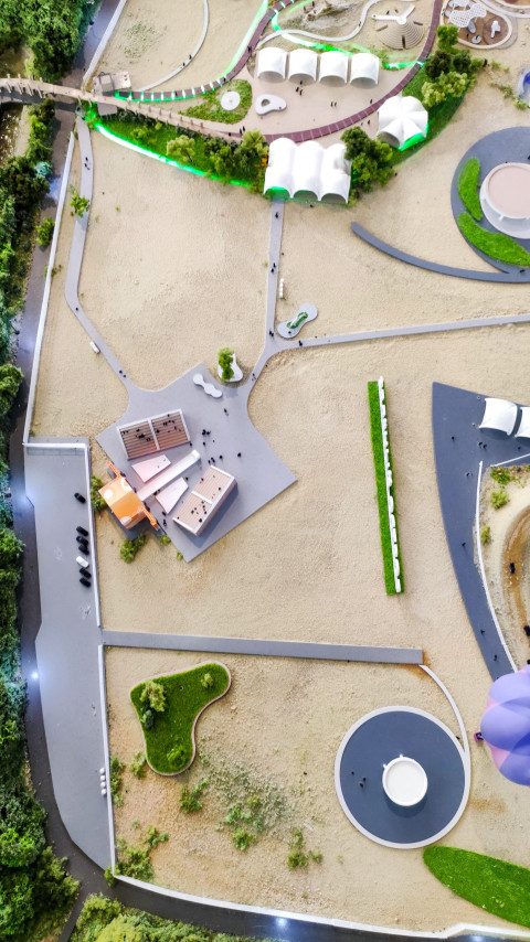 Макет инфраструктурного ядра парка «Зелёный остров»