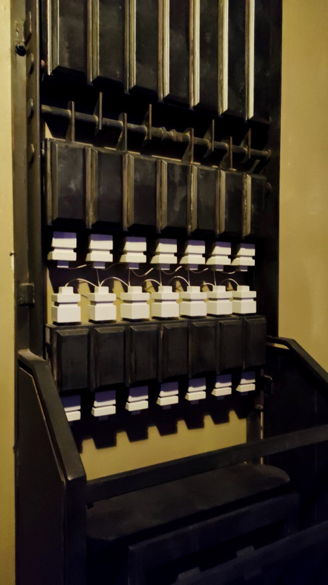 Элемент экспозиции графитовой кладки в павильоне «АТОМ»